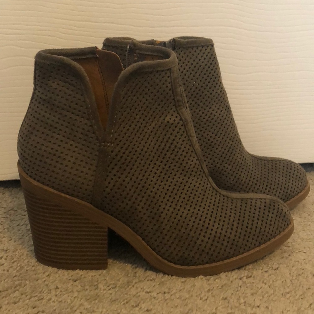 Perforated Ankle Boots